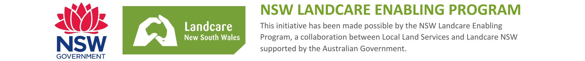 NSW Landccare LEP Funding Acknowledgement Inline